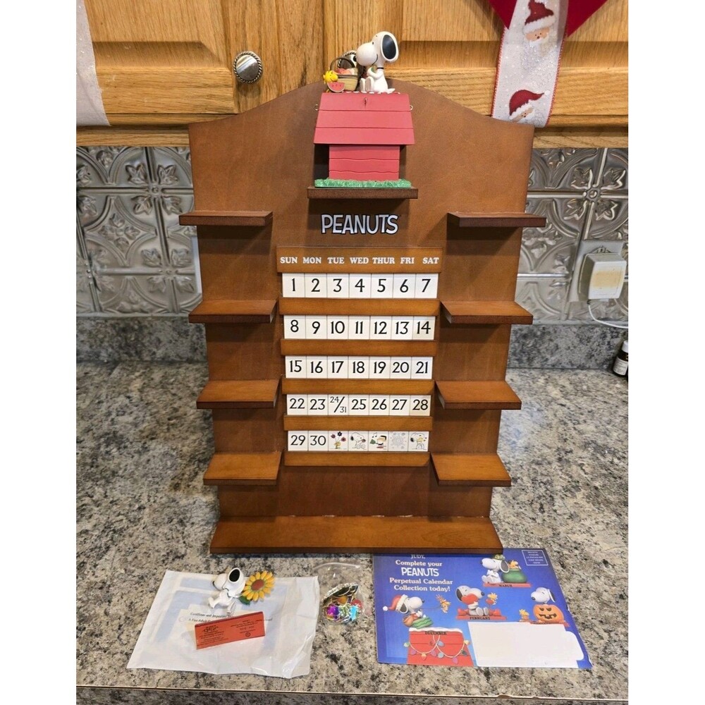 Snoopy Through The Year Perpetual Calendar Made by The Bradford Exchange